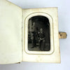 Civil War Era Photo Album Full of Tintypes and CDVs - 1 Photo of Tom Thumb and 1 Civil War Soldier