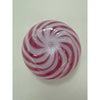 Cranberry Opalescent Reverse Swirl Art Glass Bowl