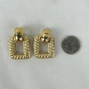 Designer Clip on gold Toned Earrings by Givenchy