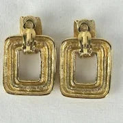 Designer Clip on gold Toned Earrings by Givenchy