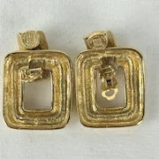 Designer Clip on gold Toned Earrings by Givenchy