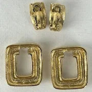 Designer Clip on gold Toned Earrings by Givenchy