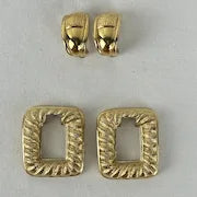 Designer Clip on gold Toned Earrings by Givenchy