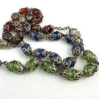 Diroma Multicolor Sterling Silver Rosary