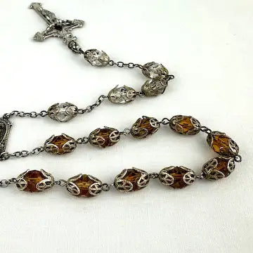 Diroma Multicolor Sterling Silver Rosary