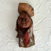 Doug Hicks Wood Carving of Native American Chief