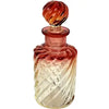 Early 20th Century Baccarat Amberina Rose Tiente Miniature Perfume Bottle