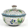 Early 20th Century Chinese White Cloisonne Lidded Bwol