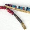 Early 20th Century Northern Plains Tribe Umbilical Cord Beaded Snake Amulet