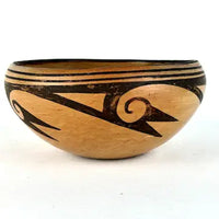 Early 20th century Hopi Polychrome Pottery Bowl