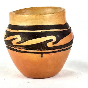 Early 20th century Miniature Hopi Polychrome Pottery Bowl