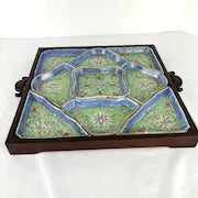 Early 20thc Chinese Famille Rose Sweet Meat Tray