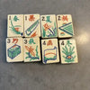 Early 20thc Mah Jongg Game with Bovine Tiles