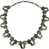 Early Mexican Silver Flower Choker Necklace