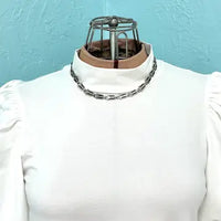 Early Mexican Silver Modernist Necklace