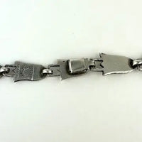 Early Mexican Silver Modernist Necklace