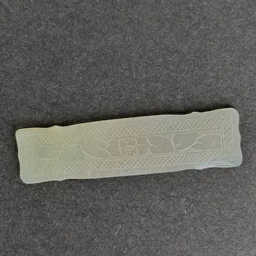 Eleven Rectangular Antique Chinese Mother of Pearl Gaming Chips