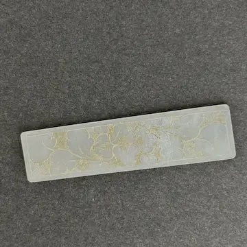 Eleven Rectangular Antique Chinese Mother of Pearl Gaming Chips