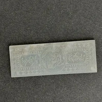 Eleven Rectangular Antique Chinese Mother of Pearl Gaming Chips