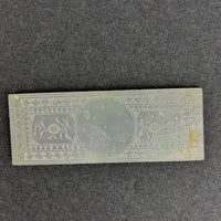 Eleven Rectangular Antique Chinese Mother of Pearl Gaming Chips