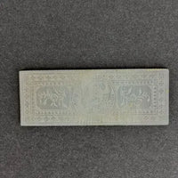 Eleven Rectangular Antique Chinese Mother of Pearl Gaming Chips