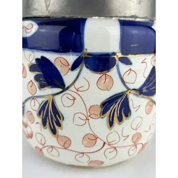 English Antique Royal Staffordshire Porcelain Biscuit Jar