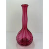 Fenton Diamond Optic Cranberry Bitters Bottle