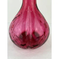 Fenton Diamond Optic Cranberry Bitters Bottle