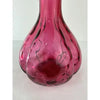 Fenton Diamond Optic Cranberry Bitters Bottle