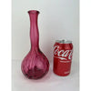 Fenton Diamond Optic Cranberry Bitters Bottle