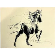 Francine Turk Signed Numbered Giclee Running Horse