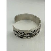 Fred Harvey Era Hand Stamped Silver Cuff Bracelet