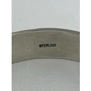 Fred Harvey Era Hand Stamped Silver Cuff Bracelet