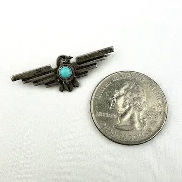 Fred Harvey Era Silver Thunderbird Pin