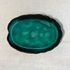 Vintage Czech Art Deco Malachite Glass Turtle Trinket Box by Curt Schlevogt