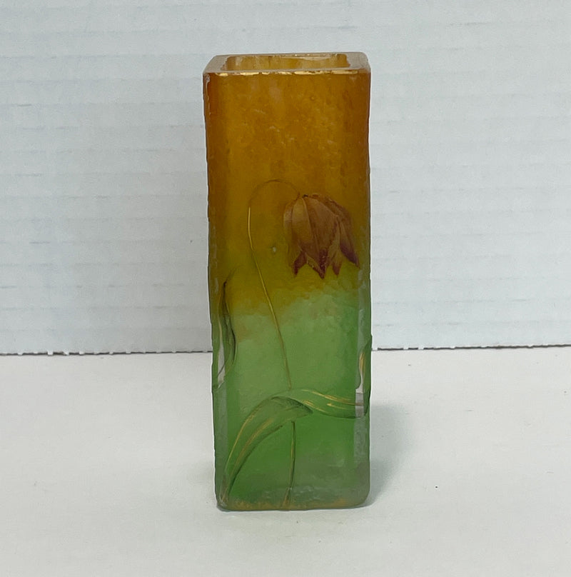 Antique Daum Nancy Art Glass Bud Vase