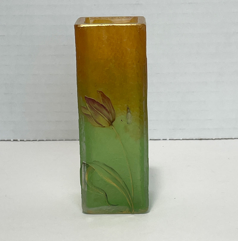 Antique Daum Nancy Art Glass Bud Vase