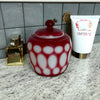 Peking Glass Jar or Trinket Box with Lid