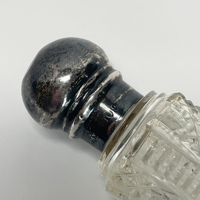 English Antique Cut Glass Lay Down Perfume Bottle