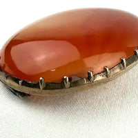 Georgian 10K Gold Carnelian Brooch