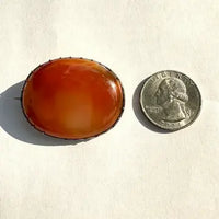 Georgian 10K Gold Carnelian Brooch