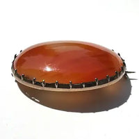 Georgian 10K Gold Carnelian Brooch