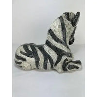 Glass Mosaic Zebra Sculpture by Brazilian Artist Jobi