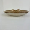 Gold Copper Vintage Hand Blown Art Glass Plate