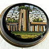 Grand Tour Era Micromosaic Brooch Roman Ruin