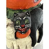 Greg Guedel Halloween Wood Carving Pumpkin and Cat