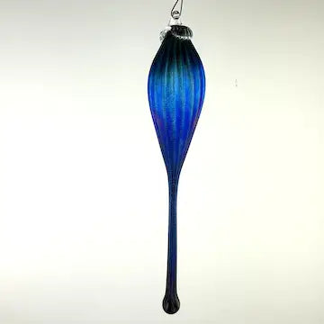 Hand Blown Dichroic Glass Ornament