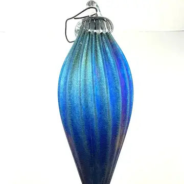 Hand Blown Dichroic Glass Ornament