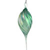 Hand Blown Iridescent Glass Hanging Ornament