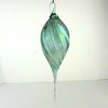 Hand Blown Iridescent Glass Hanging Ornament